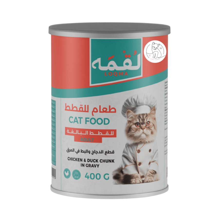 طعام قطط رطب بالدجاج والبط 400 جم