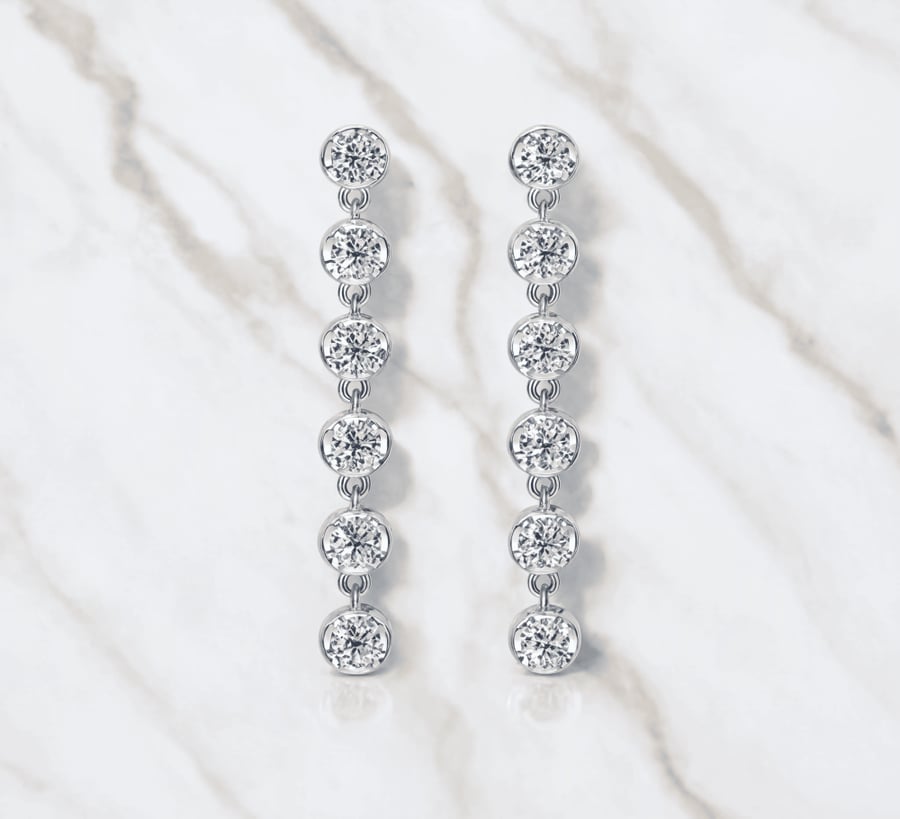 مجموعة الوعد The Promise™:  أقراط شاين لاين Shine Line Earrings