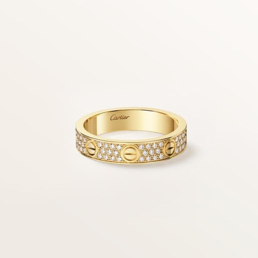 خاتم كارتير Love فل الماس حجم Mوسط