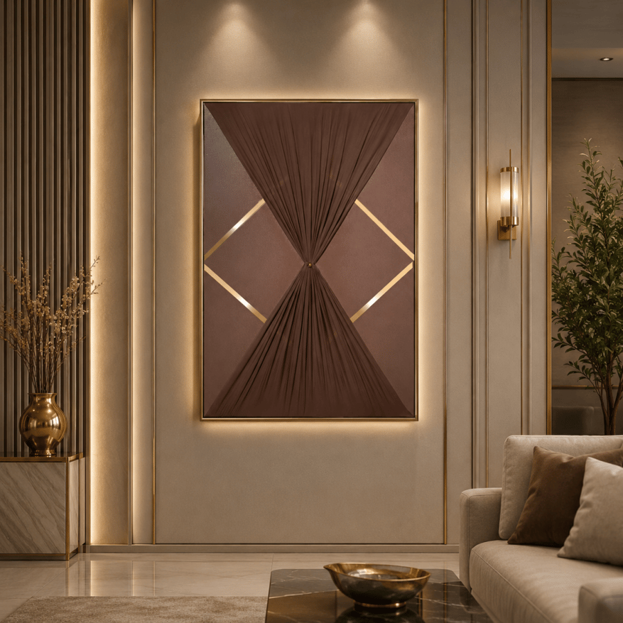 لوحة فنية مودرن مقاس 120 × 80 سم