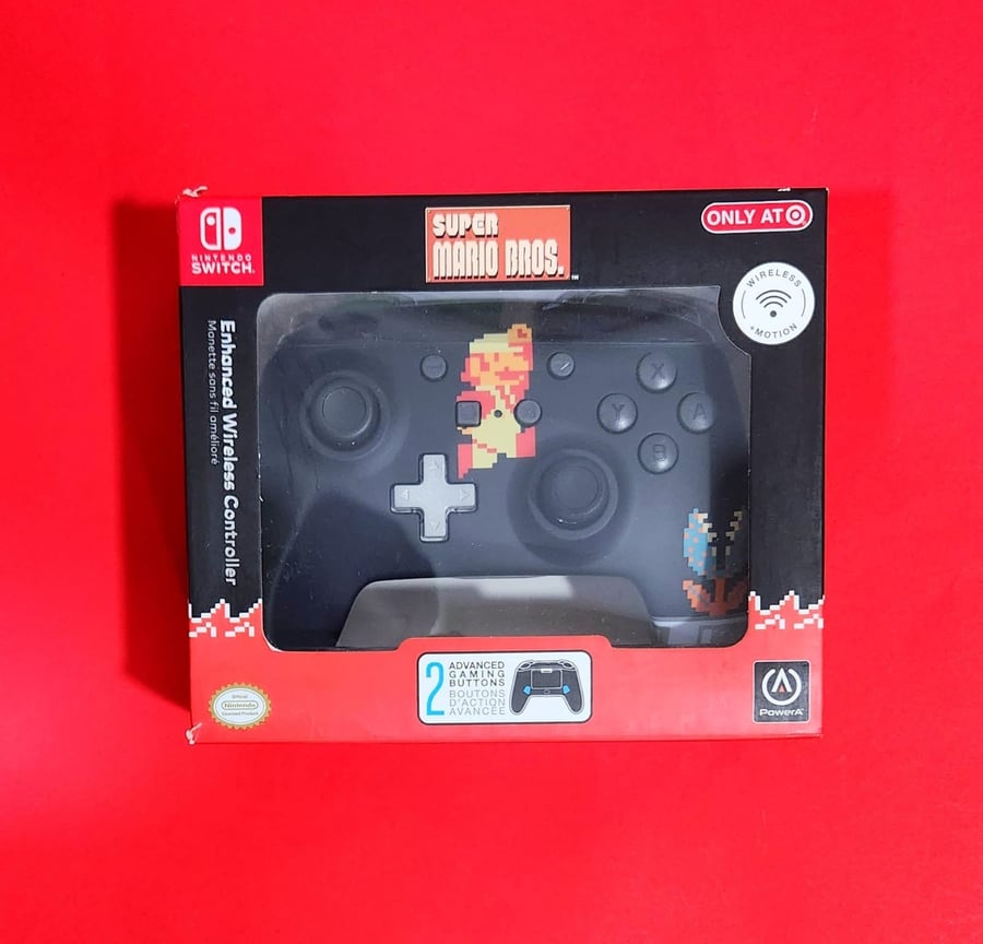 Power A Bluetooth Switch Pro Controller- Super Mario bros. Edition