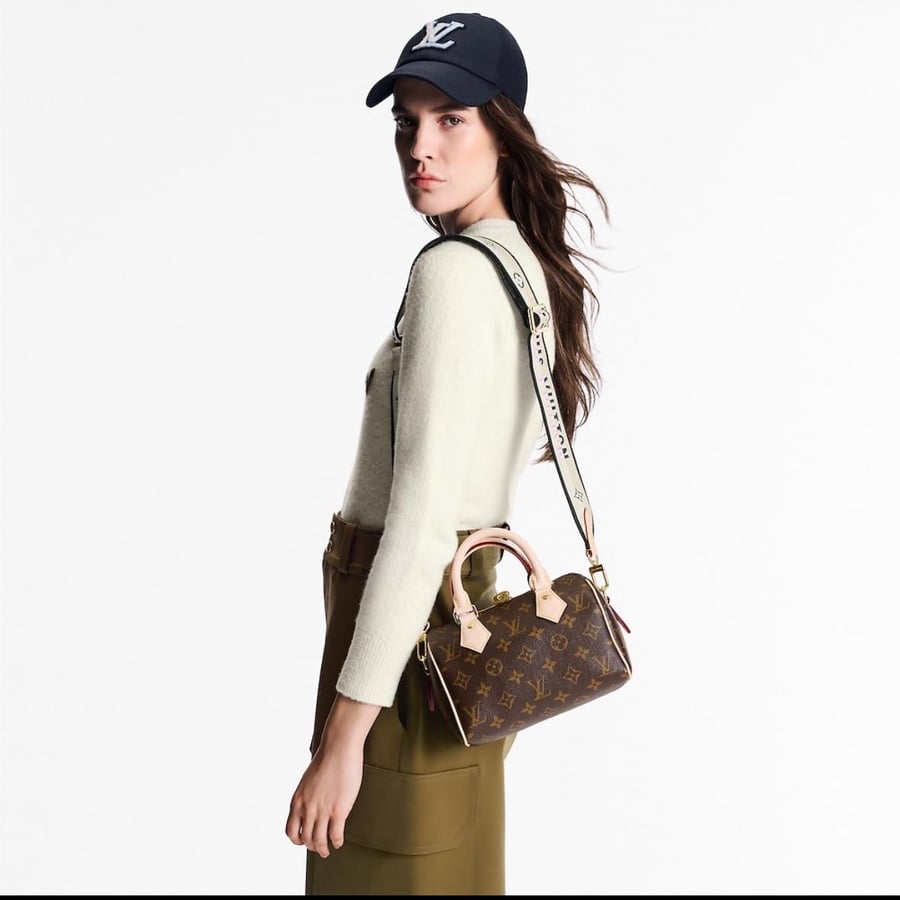 A distinctive bag in brown and beige, Master Quality, size 20