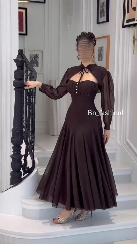 فستان سهره انيق شيفون