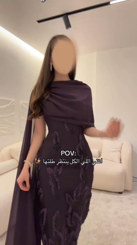 فستان ورد وشيفون وبطانه باربي