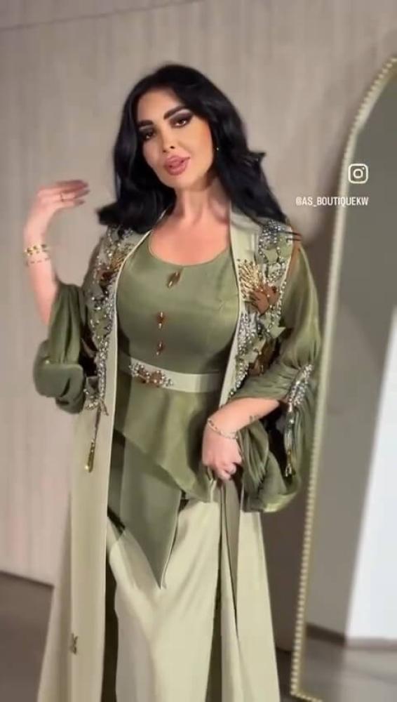 فستان باربي كرنكل تطريز يدوي