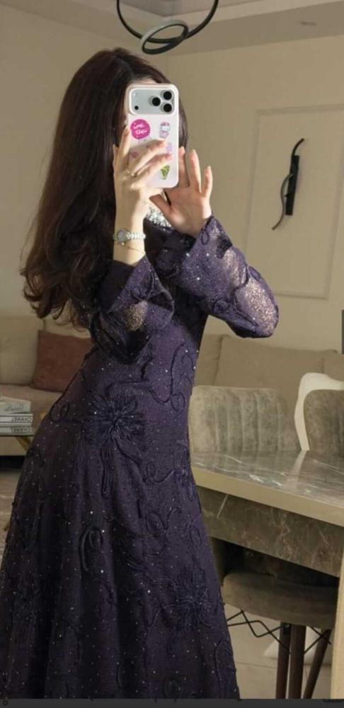 فستان سهره دانتيل تطريز انيق