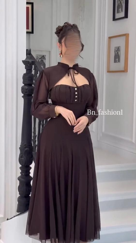 فستان سهره انيق شيفون