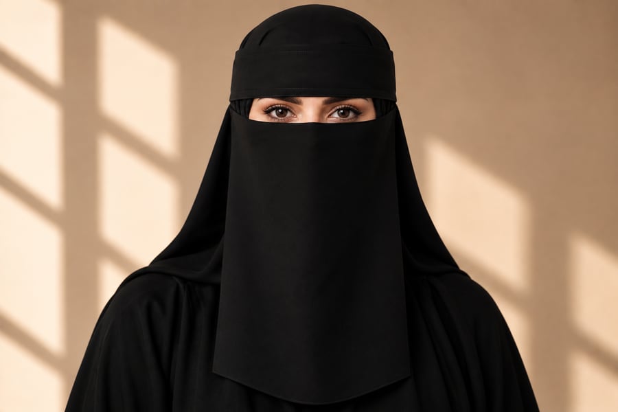 نقاب طويل