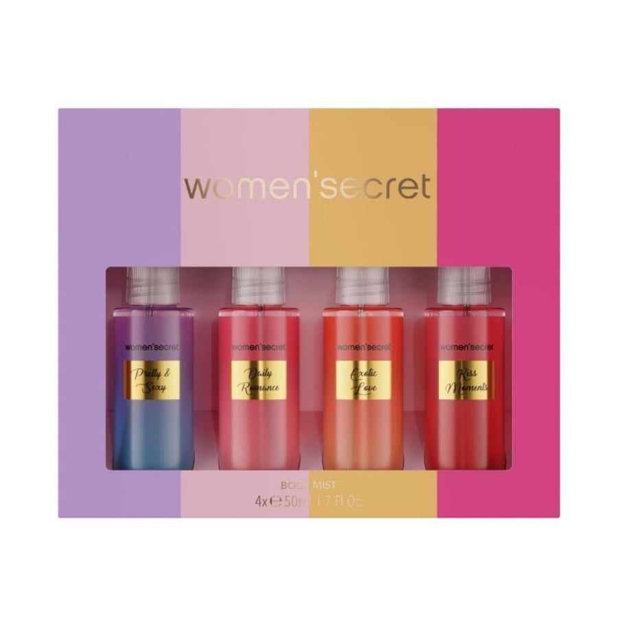 ومن سيكريت مجموعة من 4 معطرات للجسم – 50مل