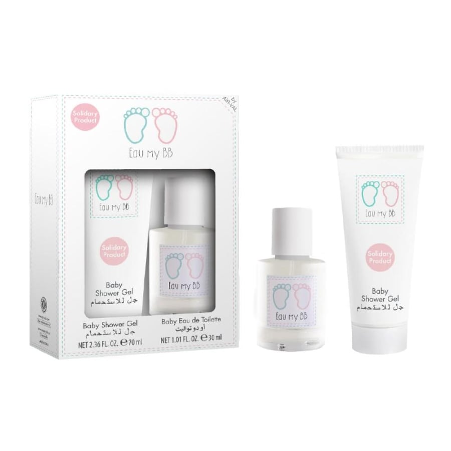 أو ماي بيبي مجموعة هدايا للأطفال (أو دو تواليت 30 مل + جل للأستحمام 70 مل)