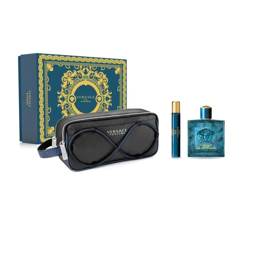 فيرزاتشي مجموعة ايروس (عطر أو دو بارفان 100 مل + عطر أو دو بارفان 10 مل +حقيبة رجالية)