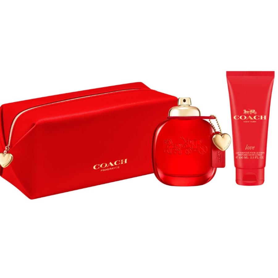 مجموعة كوتش لوف ( عطر أو دو بارفان 90مل + لوشن للجسم 100مل + حقيبة)