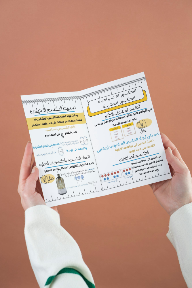 الكسور الاعتيادية والعشرية سادس