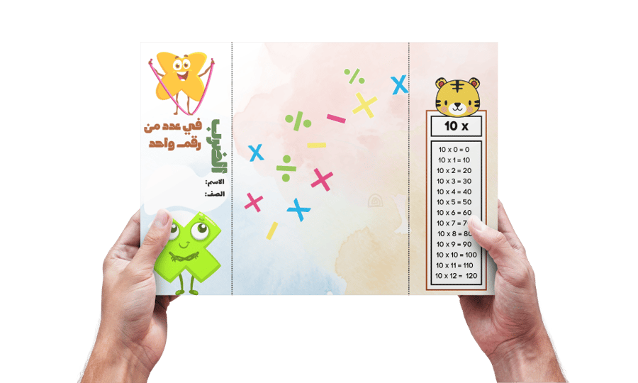 الضرب في عدد من رقم واحد رابع