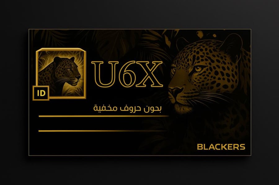 اسم (U6X) بدون أحرف مخفيه