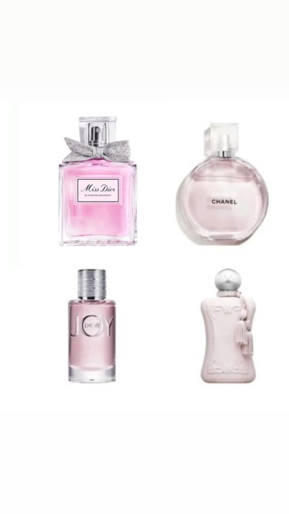Four women's perfumes