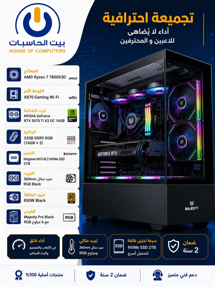 AMD Ryzen 7 7800X3D : RTX 5070 Ti 16GB