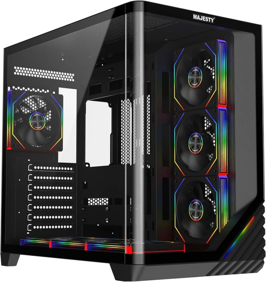 صندوق كمبيوتر  ميد تاور بوليفارد مزود بـ بإضاءة RGB