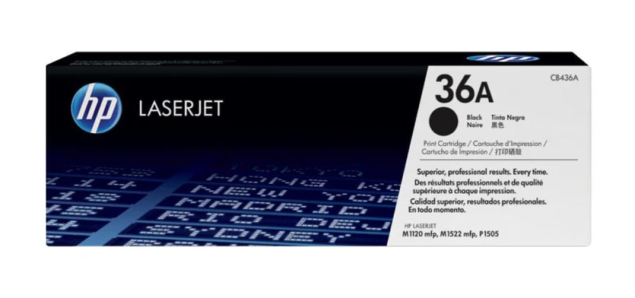 اتش بي - خرطوشه حبر ليزر أصلي أسود HP 36A CB436A