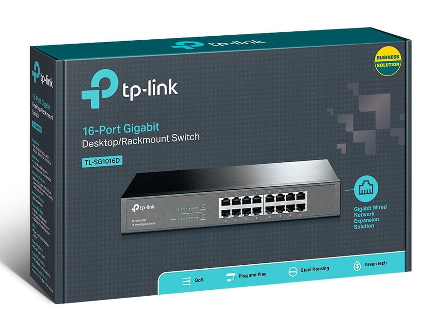TP-Link -سويتش مكتبي 16 خانة TL-SG1016D