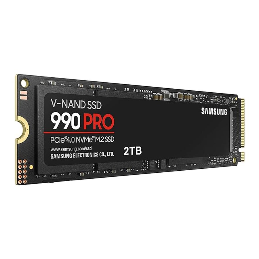 SSD سامسونج 2 تيرابايت 990 برو M.2.7450MB, MZ-V9P2T0BW أسود