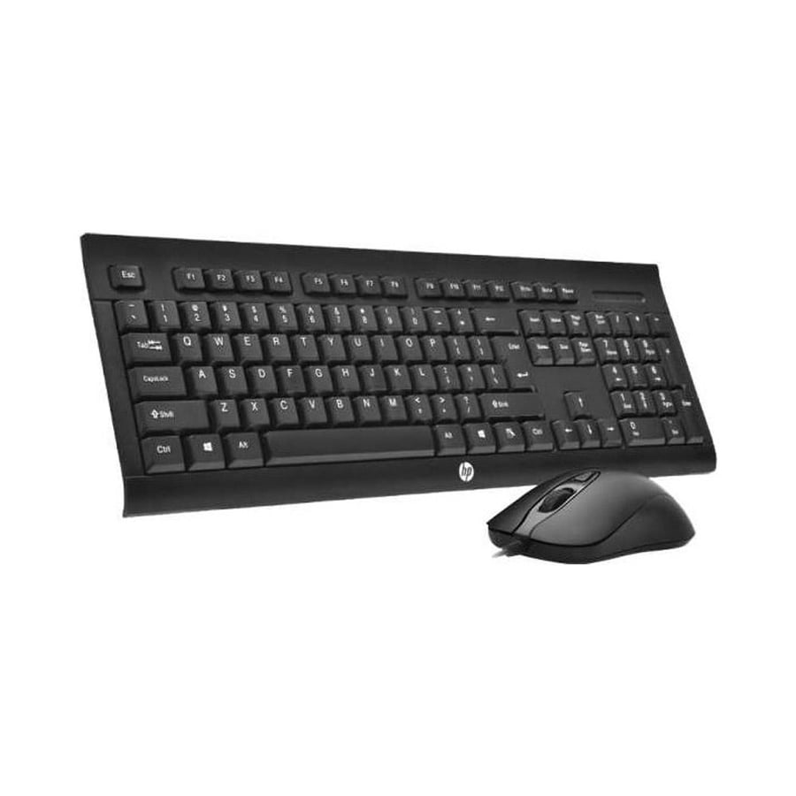 ماوس و لوحة مفاتيح ألعاب سلكية HP km100 USB مقاومة للماء (OS-PC005-02)
