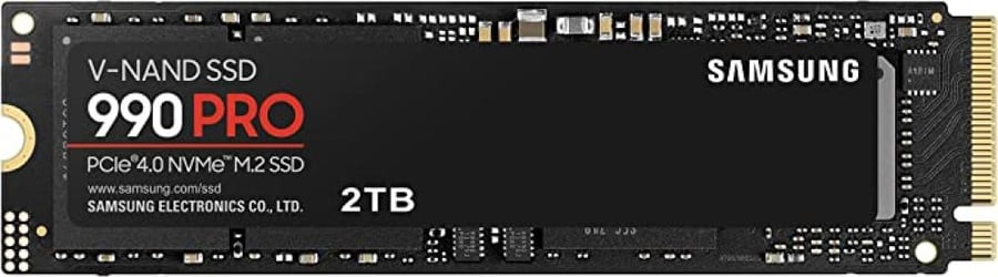 SSD سامسونج 2 تيرابايت 990 برو M.2.7450MB, MZ-V9P2T0BW أسود