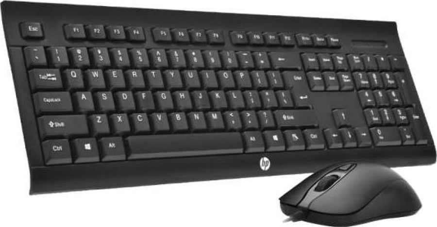 ماوس و لوحة مفاتيح ألعاب سلكية HP km100 USB مقاومة للماء (OS-PC005-02)
