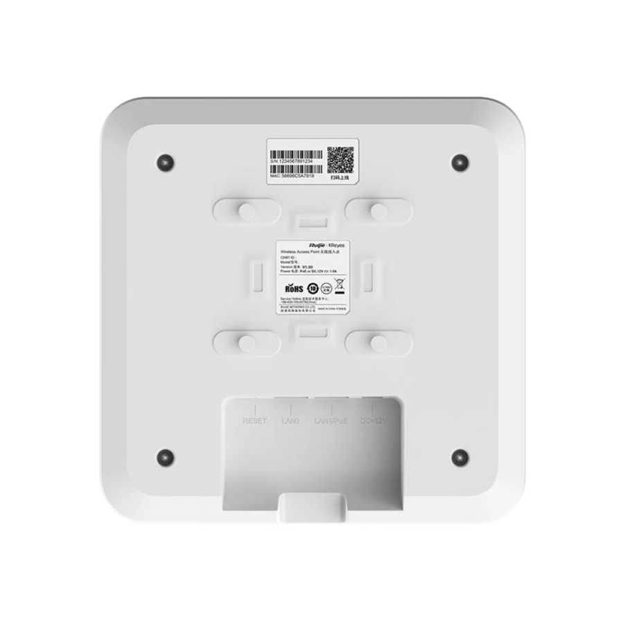 نقطة وصول روجي ريي واي فاي 5 بسرعة 1267Mbps سقفي RG-RAP2200(F) - أبيض