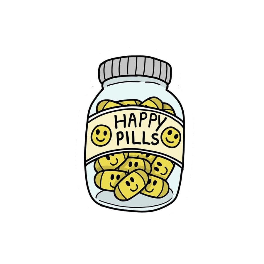 مغناطيس ثلاجة - Happy Pills