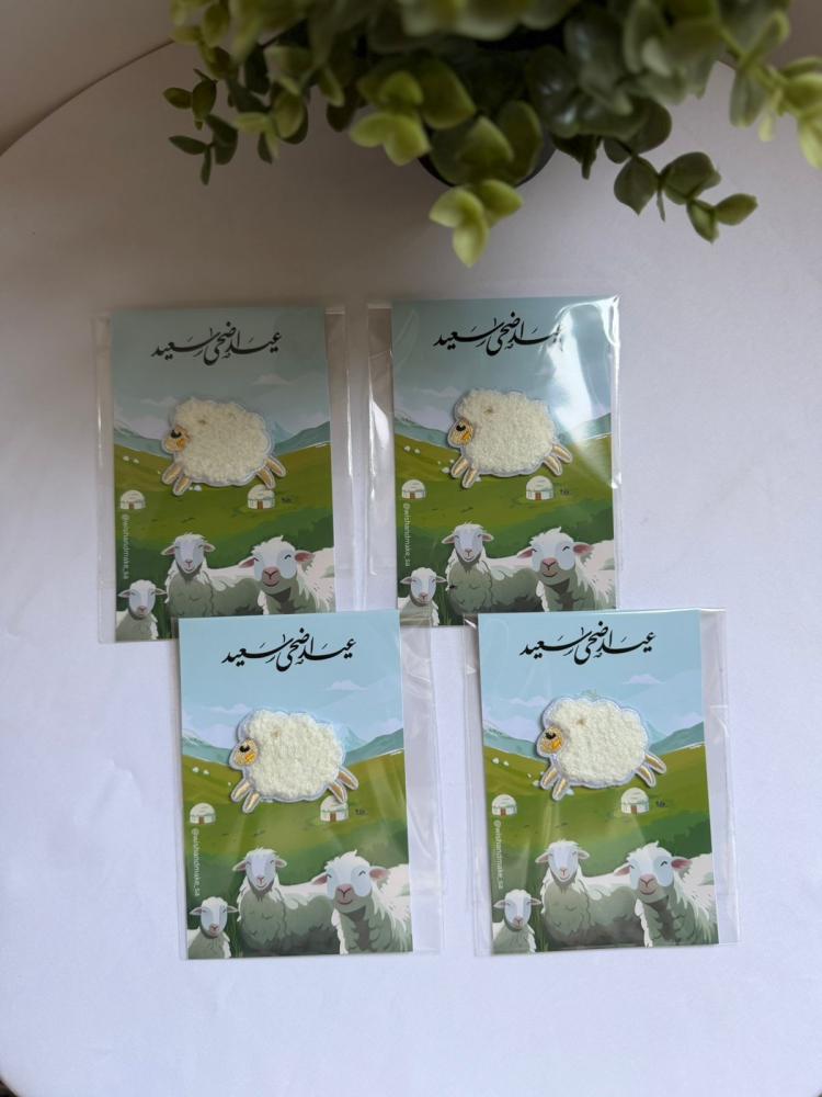 Heat-sensitive sheep fabric sticker