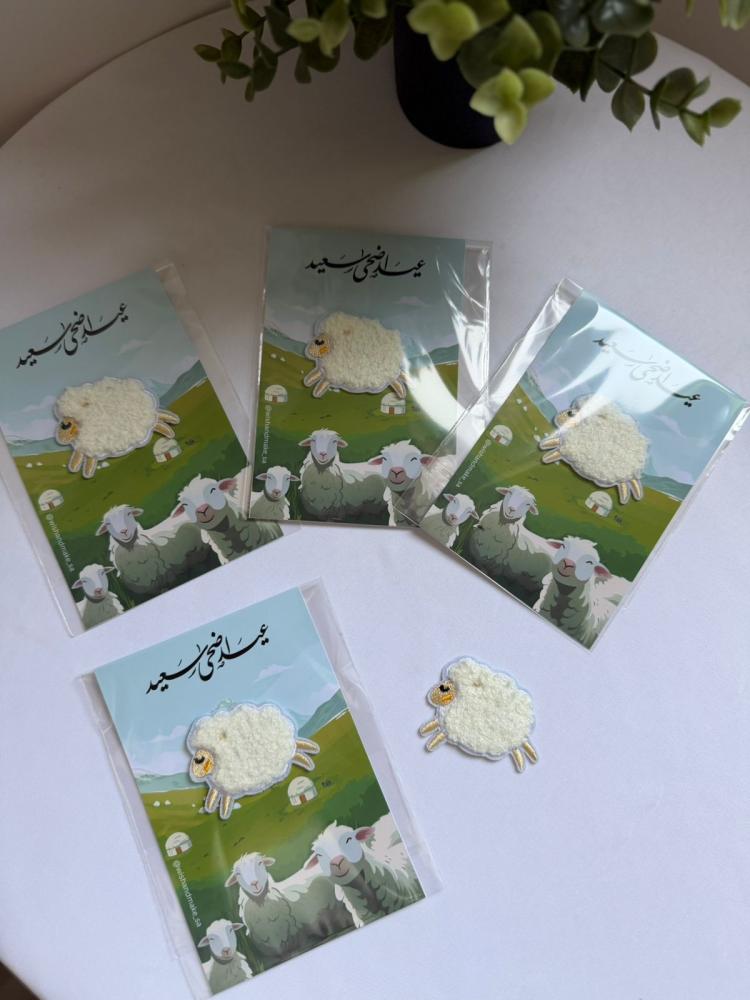 Heat-sensitive sheep fabric sticker