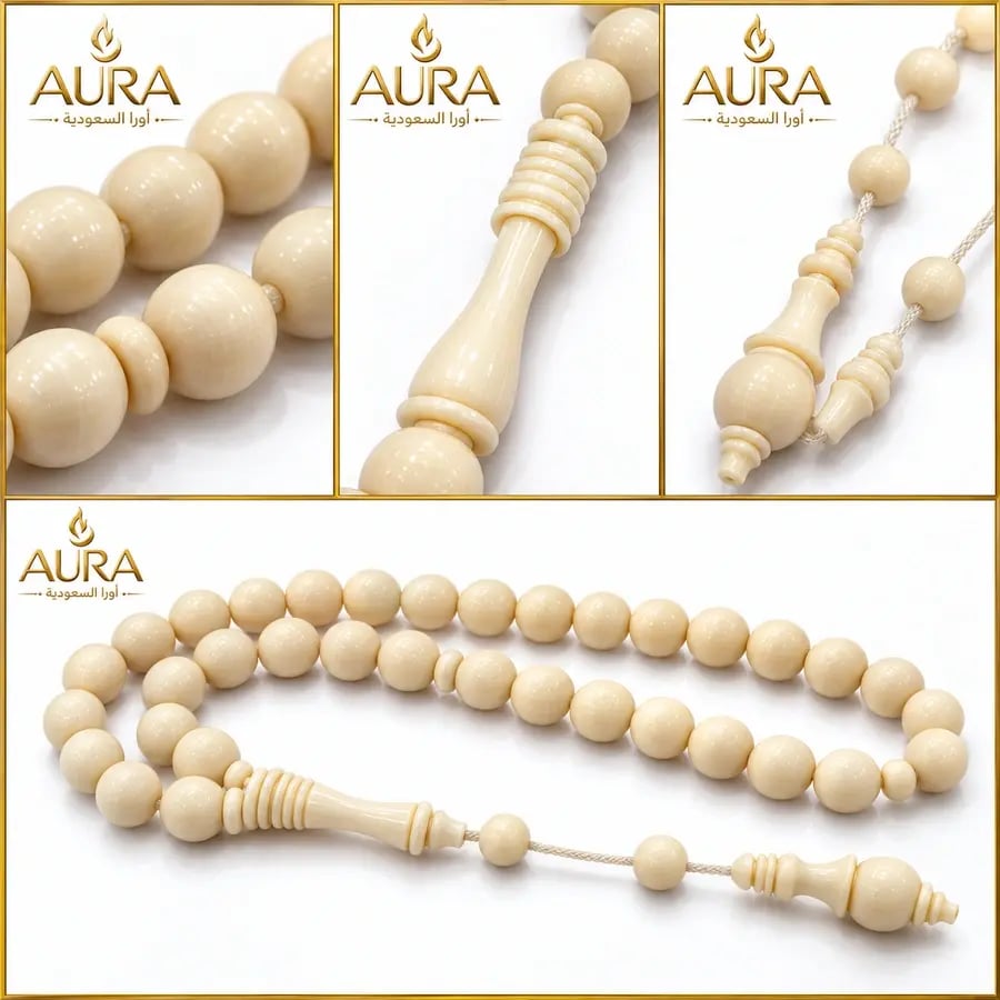 سبحة العاج الطبيعي (ناب الفيل)