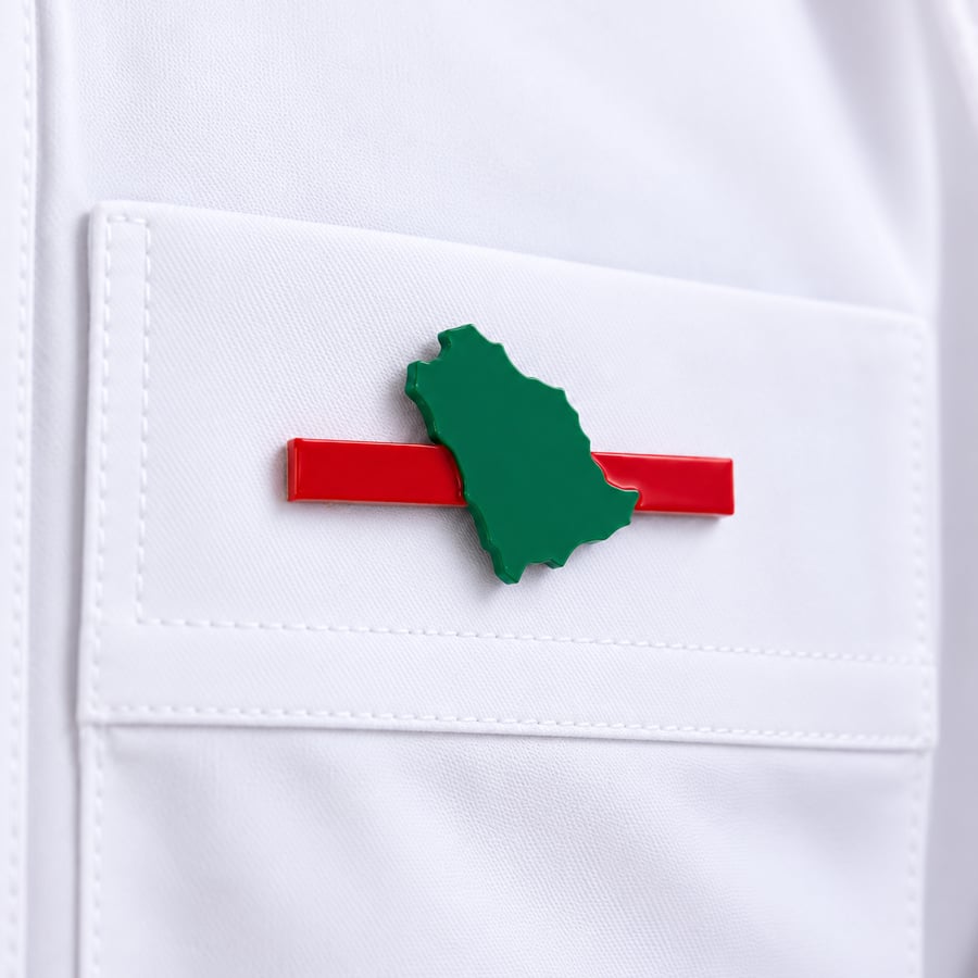 طقم بروشات السعودية خط أحمر مع بطاقات إهداء وطنية 6 حبات