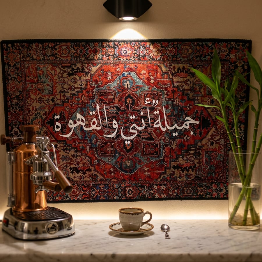 سجاد قهوة جميلة أنتي والقهوة-Rugs Coffee ☕️