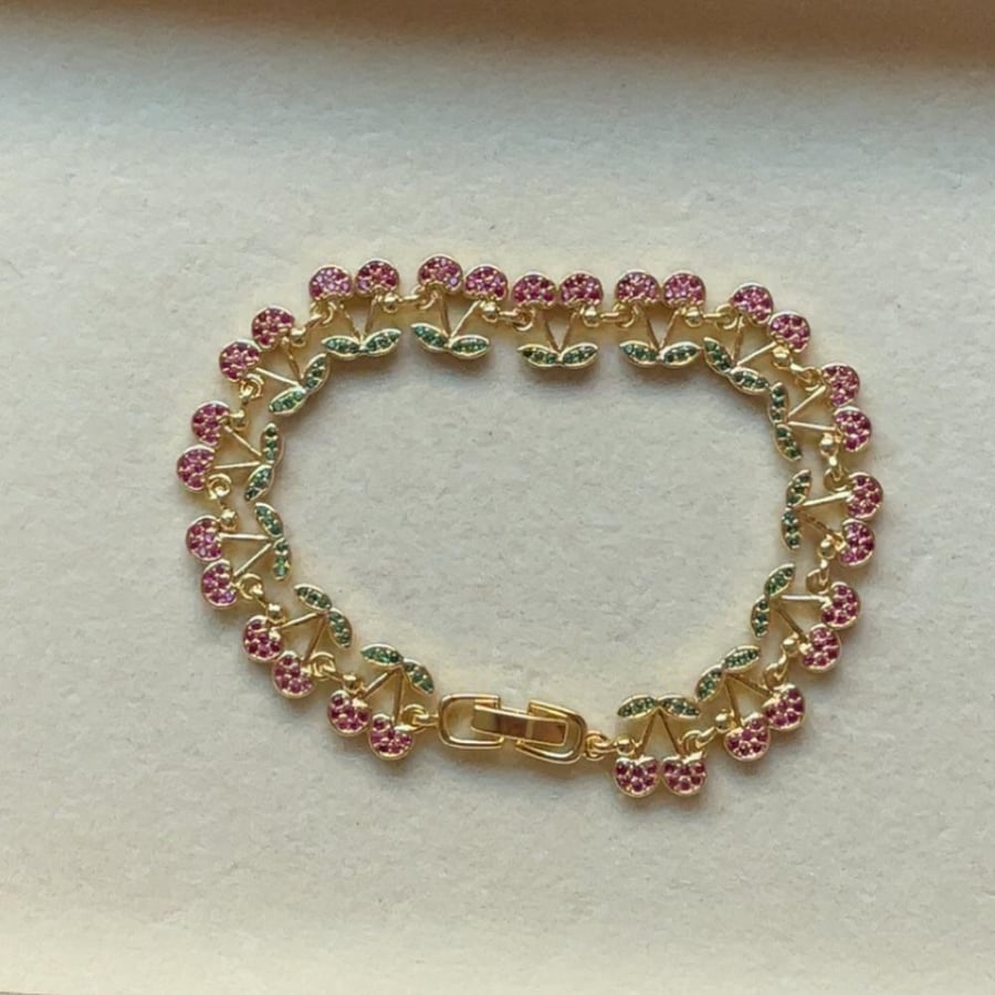 Cherry bracelet
