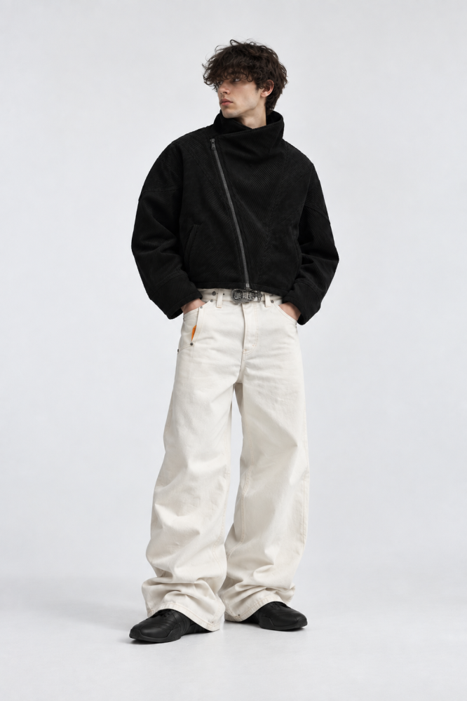 TEXTURED HIGH-LAPLE JACKET
