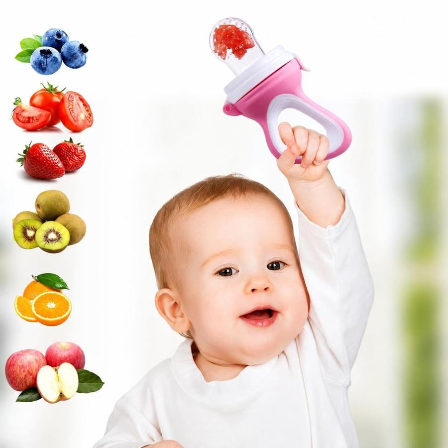 طقم 3 قطع لهايات ومغذيات فواكه وخضروات مهروسه للأطفال