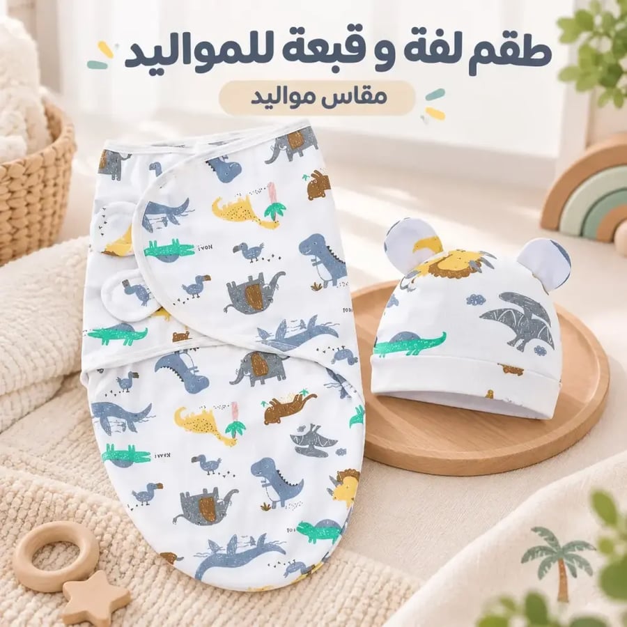 كوفلة مواليد مع قبعة رأس - عدة اشكال