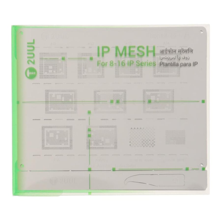 طقم شبلونات ايفون 2UUL BG01 STENCIL FOR IPH 8-16PM