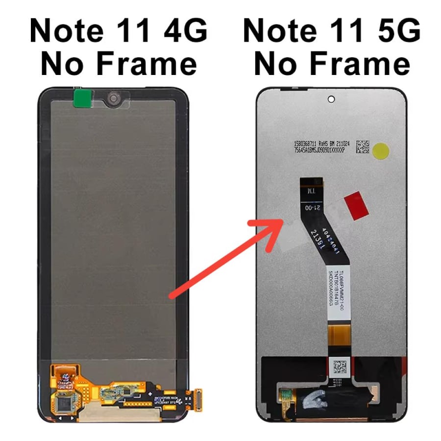 شاشة ريدمي نوت 5G 11 / 11T / 11S / بوكو M4 برو 5G