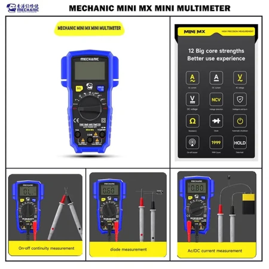 ملتيميتر MECHANIC MINI MX