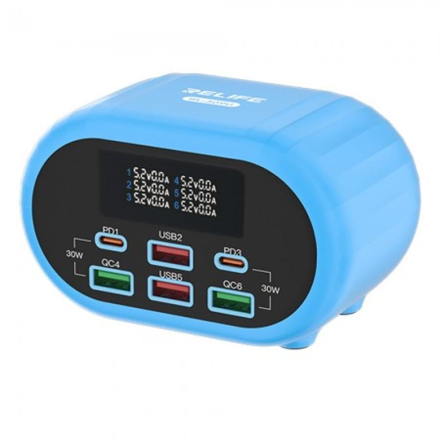 منصة شحن وفحص بطاريات RELIFE RL-309U 4USB 2PD