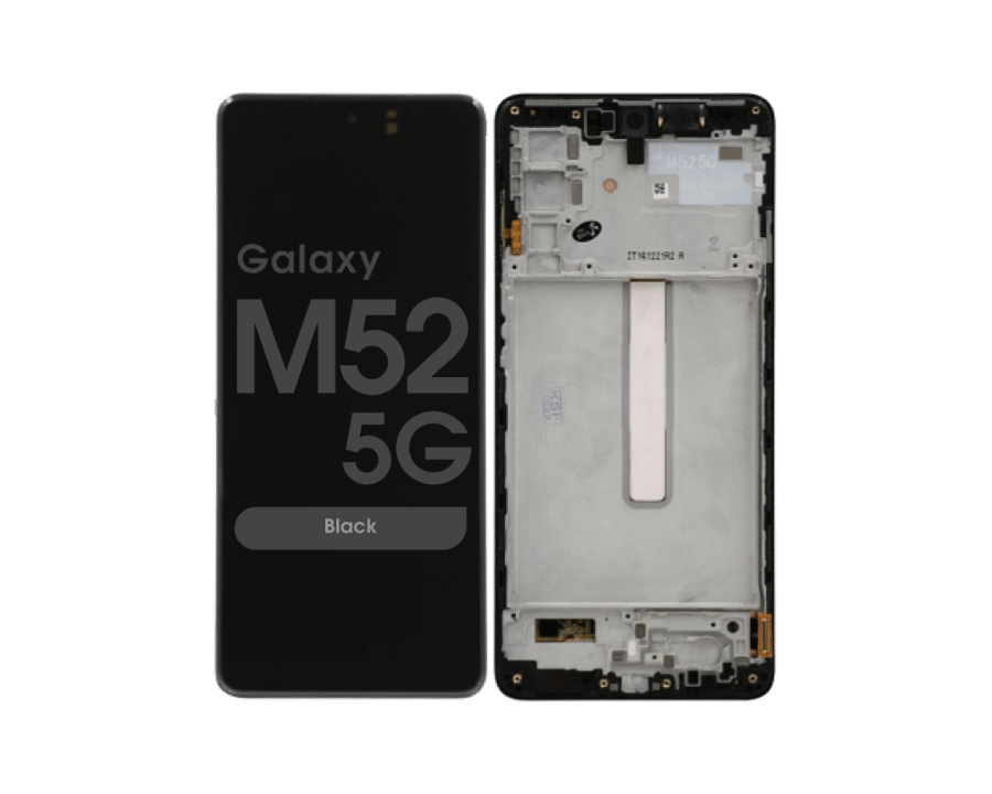 شاشة M52 5G مع فريم