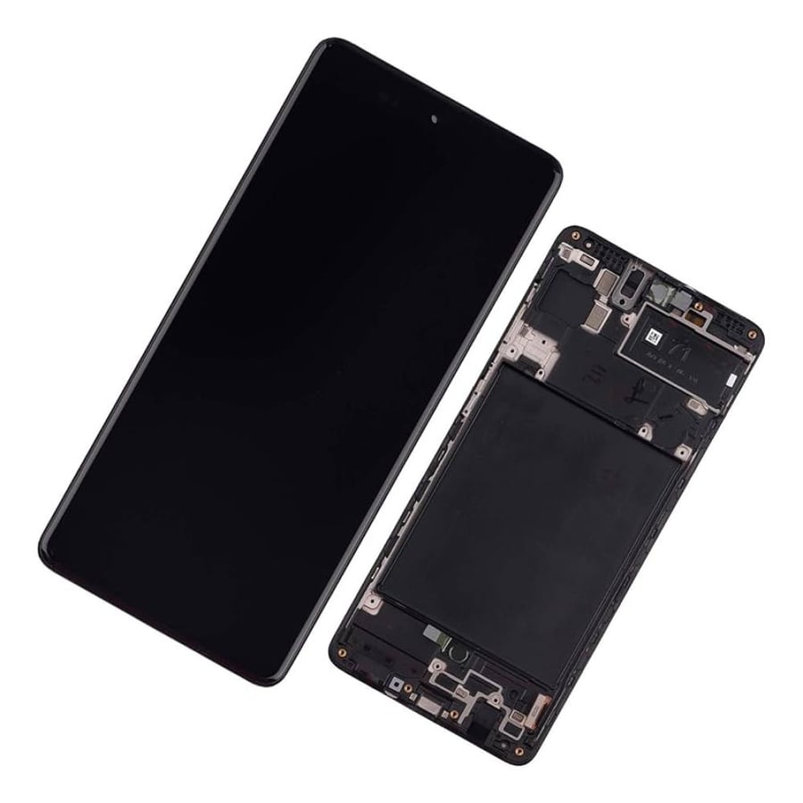 A71 screen with frame