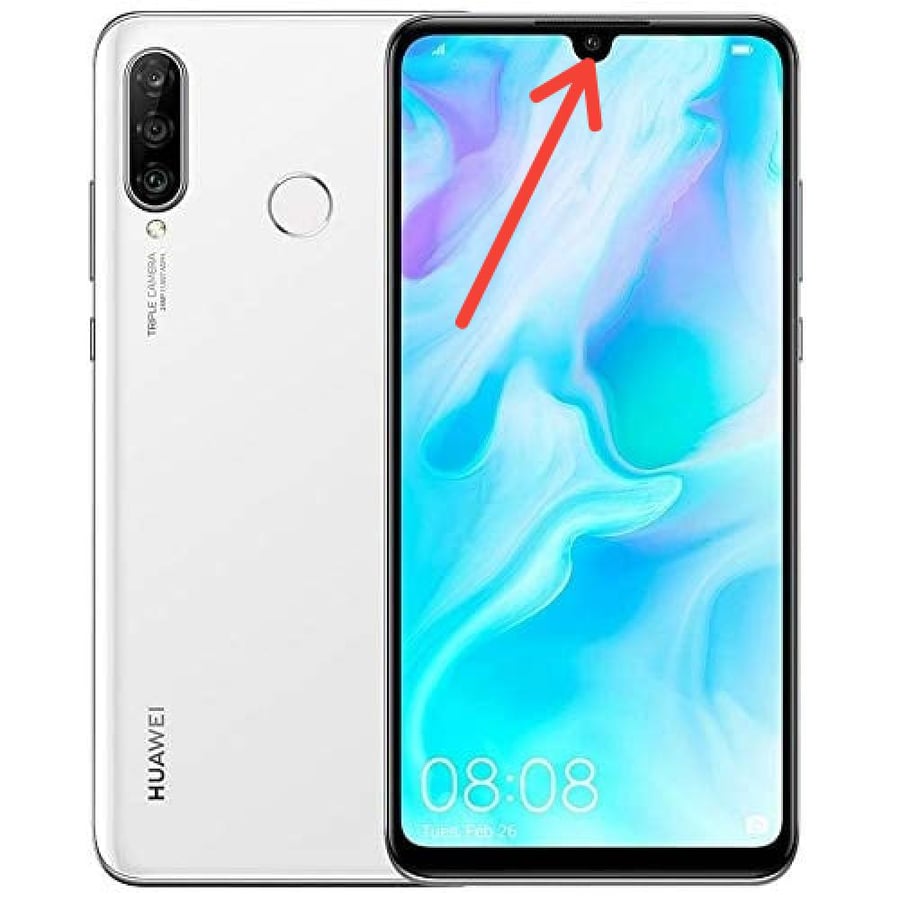 كاميرا امامية P30 لايت