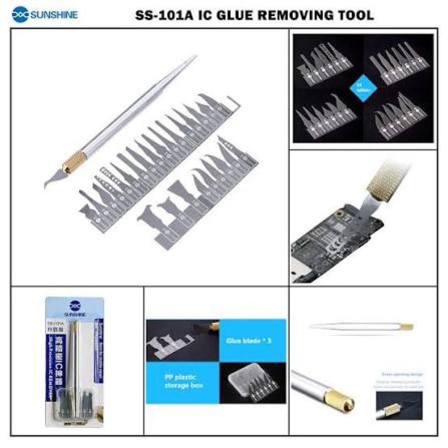 مقبض مع طقم شفرات صيانة الايسيات SUNSHINE SS-101A