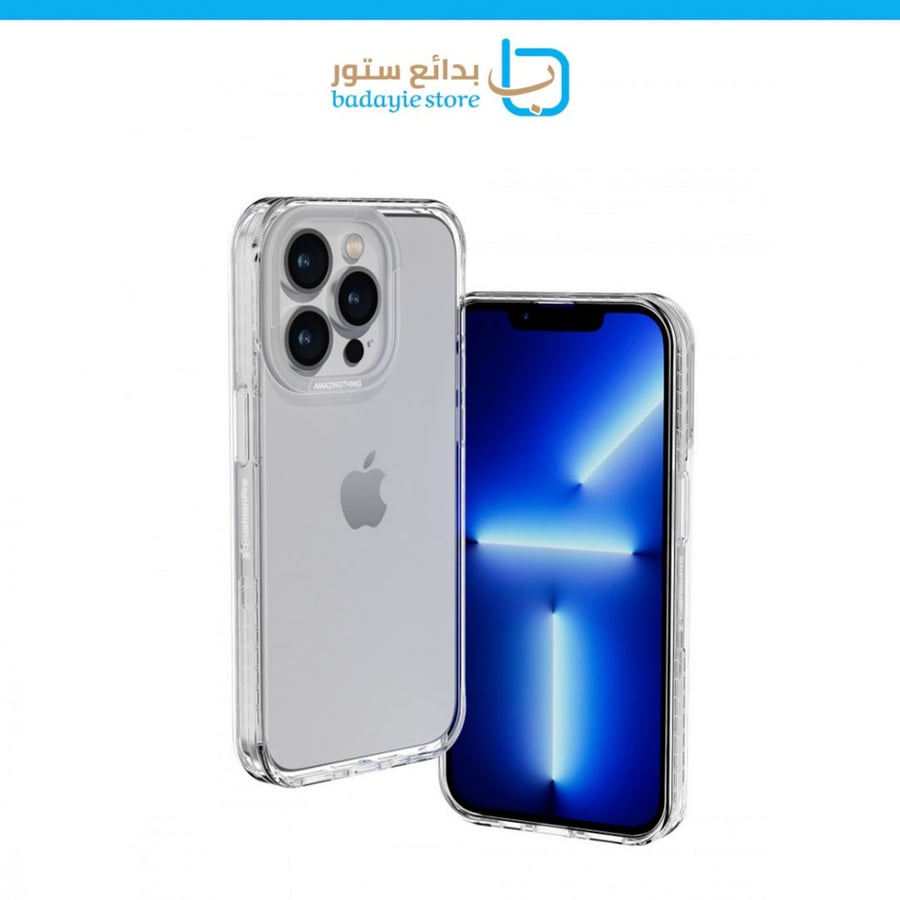 AMAZINGthing - كفر حماية لامتصاص الصدمات للايفون 14 برو ماكس / 14 برو - شفاف