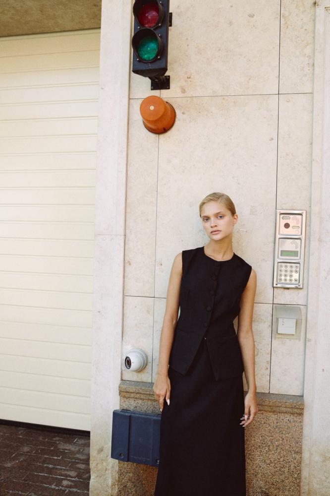 Original Black Vest&Skirt Set