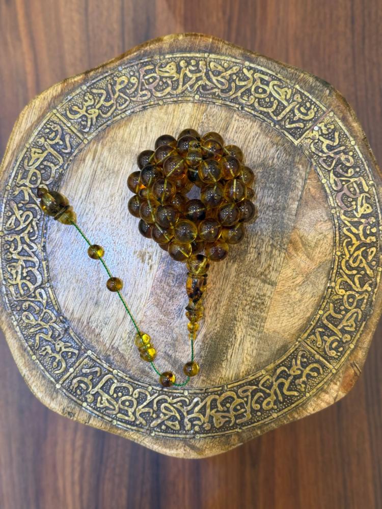 مسباح كهرم طبيعي حجر واحد دومينيكي - حجر السلطان ولك من الاسم نصيب